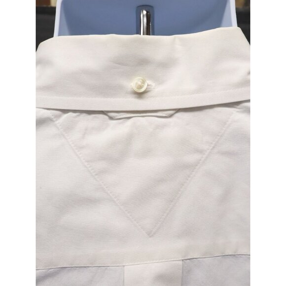 Vtg 2002 Tommy Hilfiger Mens XL Short Sleeve Button Down Yellow/Navy/White Shirt - Picture 7 of 8